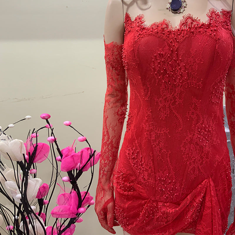 Red Bodycon Dress HT889