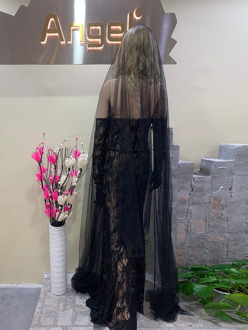 Black Bodycon Dress HT936