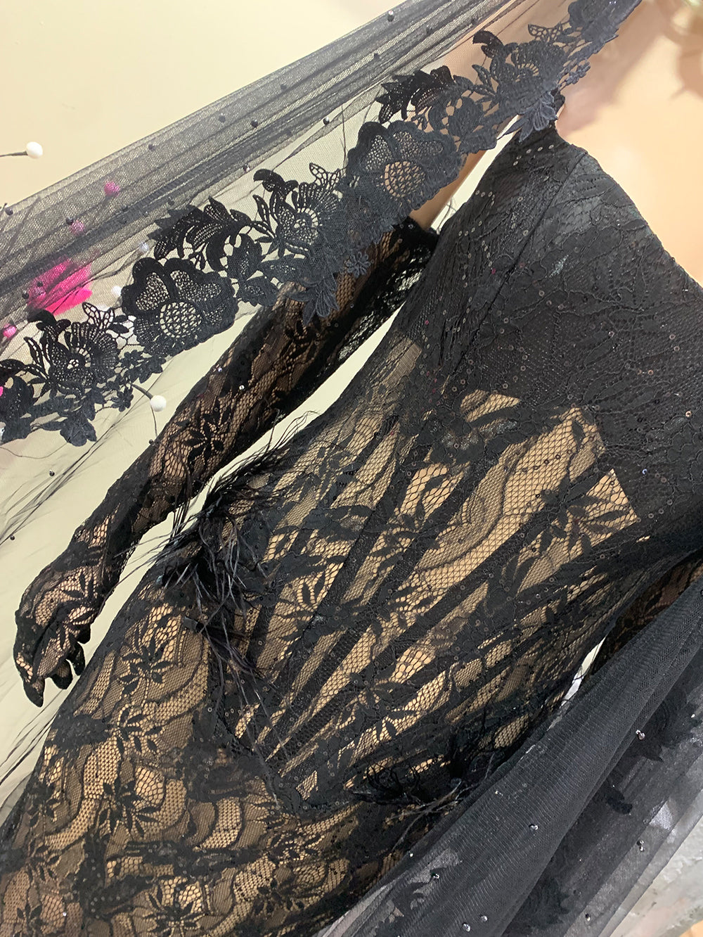 Black Bodycon Dress HT936
