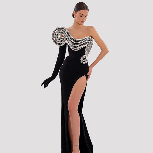 Black Bodycon Dress HT939