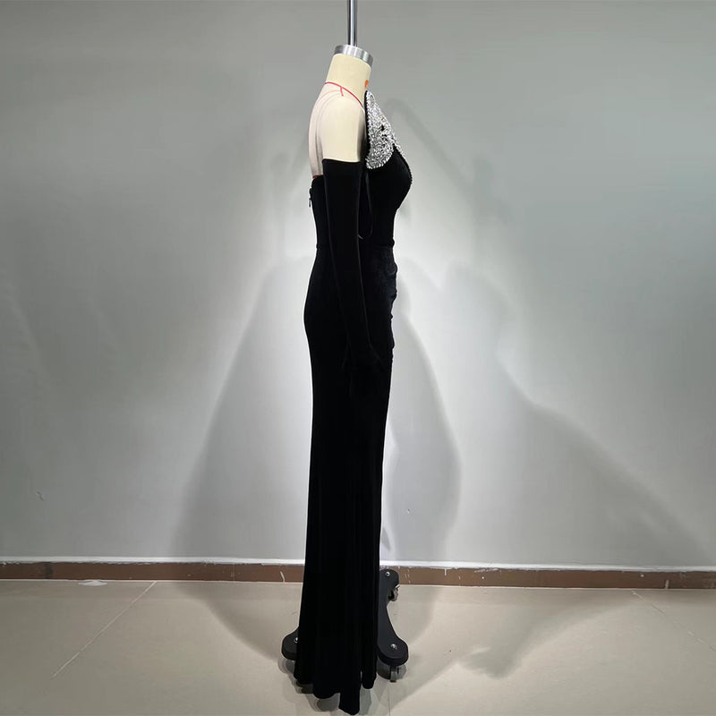 Black Bodycon Dress HT939