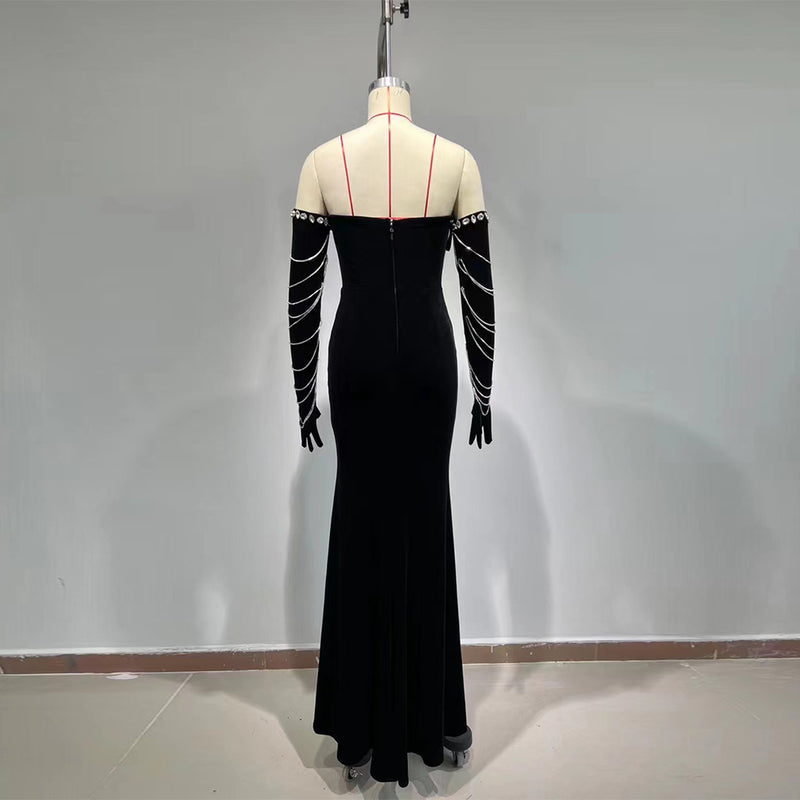 Black Bodycon Dress HT949