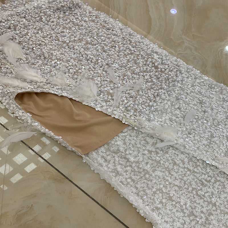 White Bodycon Dress HT966