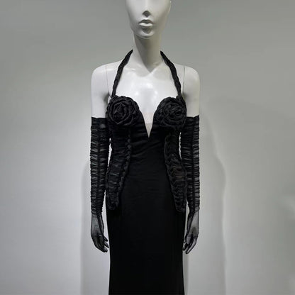 Black Bodycon Dress HT973