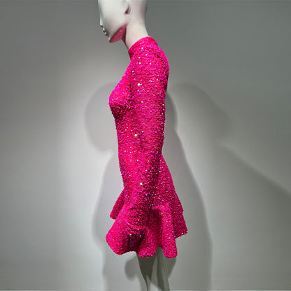 Rose Red Bodycon Dress HT980