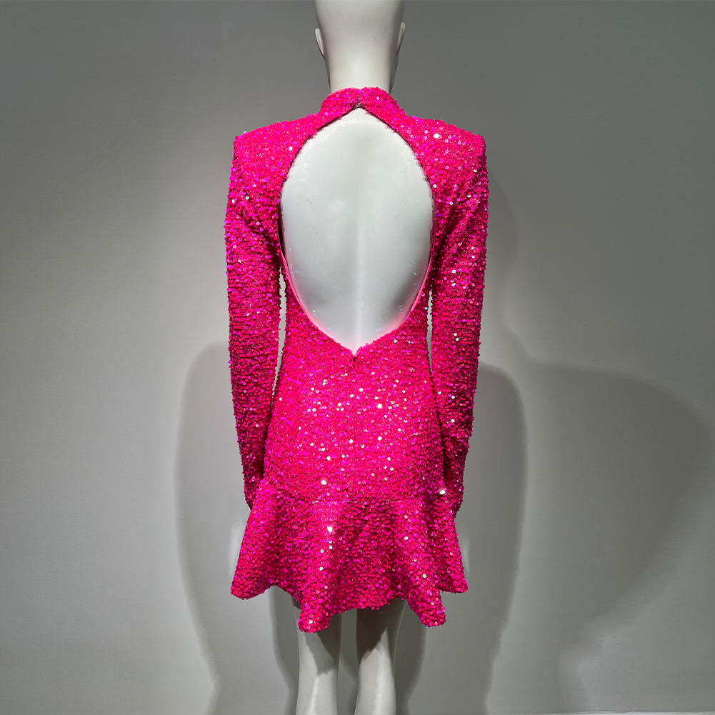 Rose Red Bodycon Dress HT980