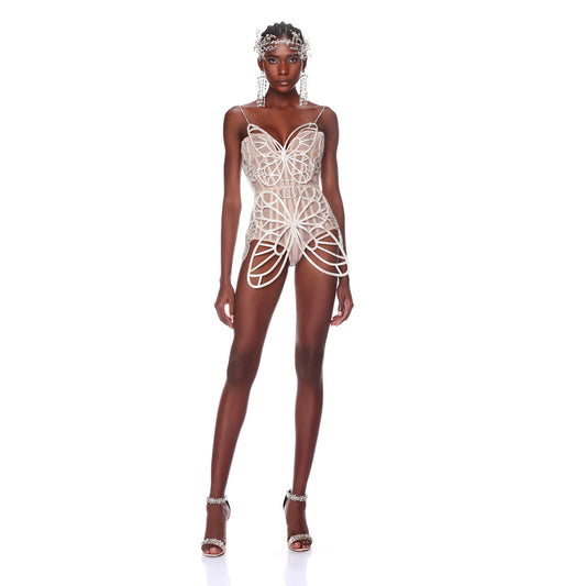 Nude Bodycon Dress HT988