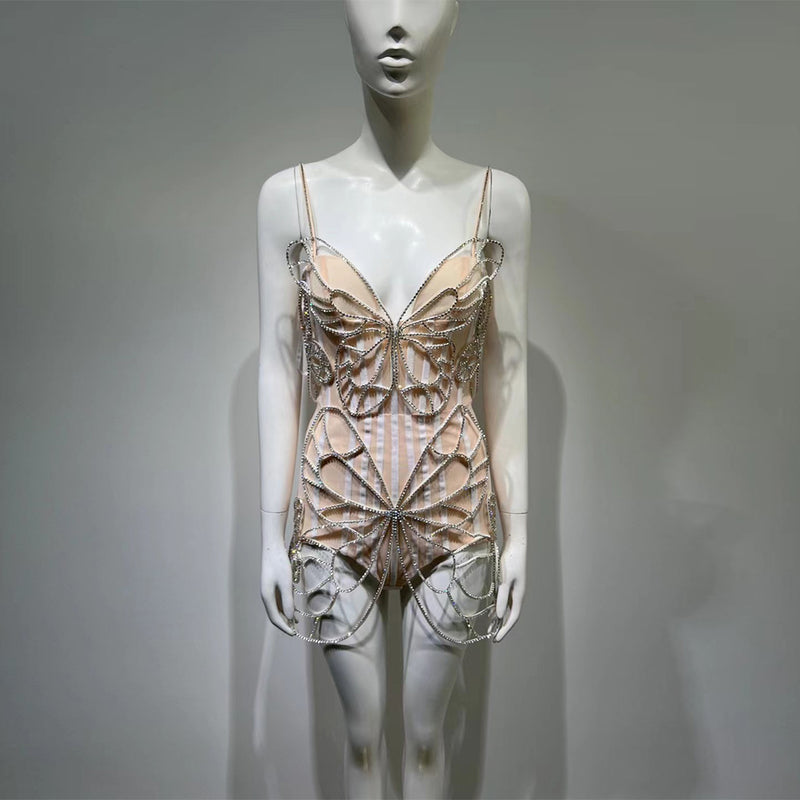 Nude Bodycon Dress HT988