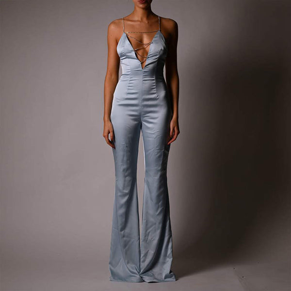 Blue Bodycon Jumpsuit KLY388 1