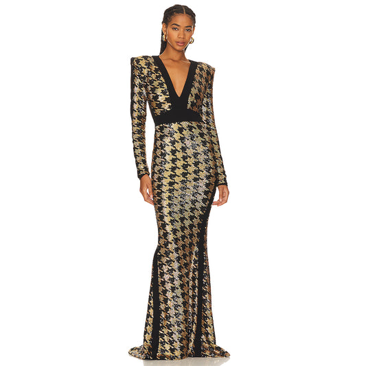 Gold Dress KLYB016