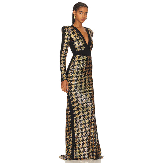 Gold Dress KLYB016