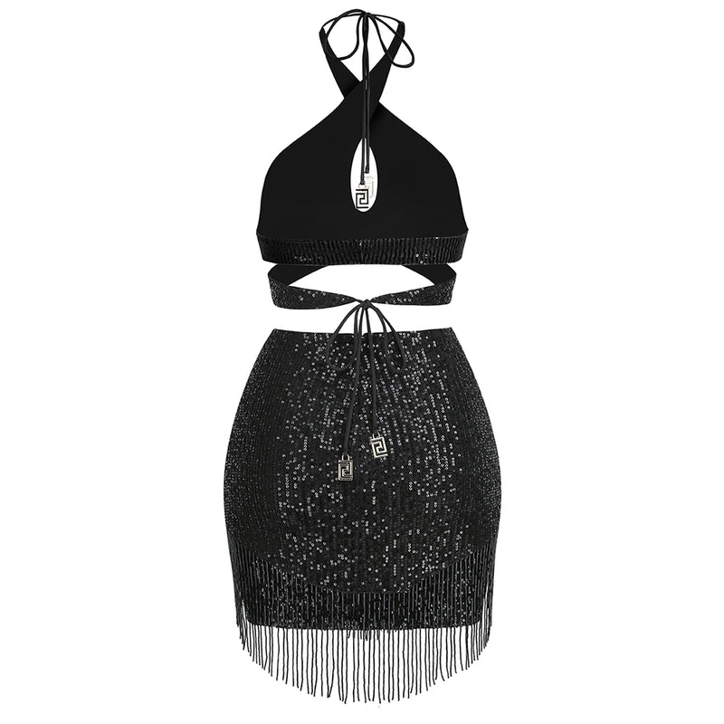 Black Bodycon Set KLYBA893B