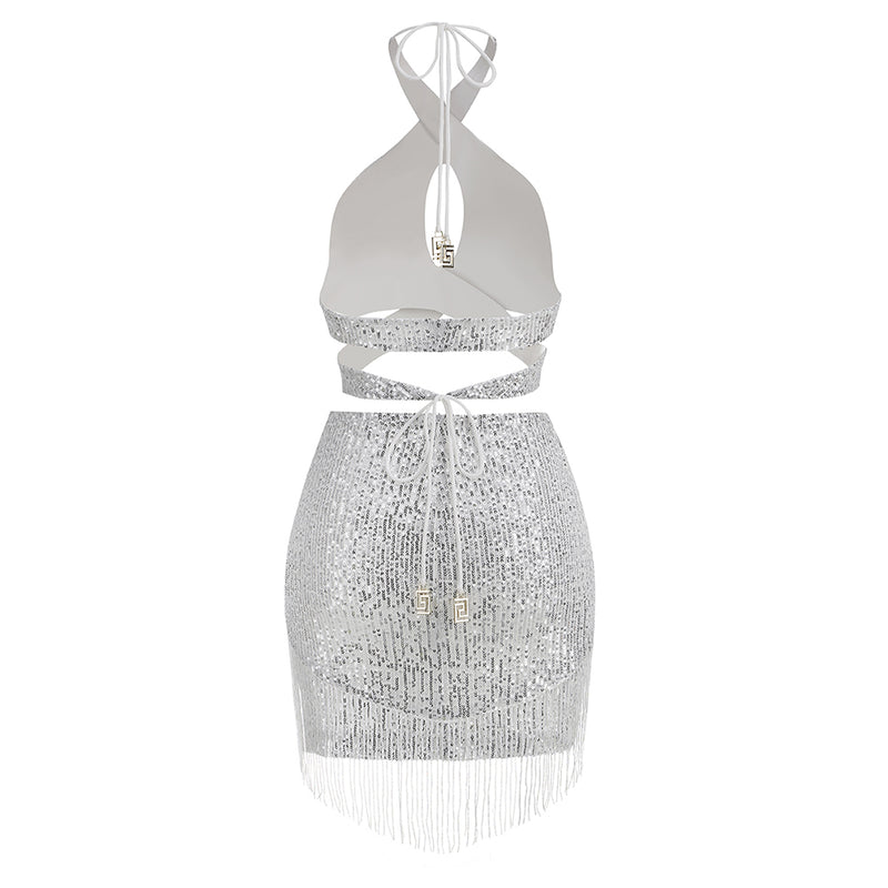 Silvery Bodycon Set KLYBA893B