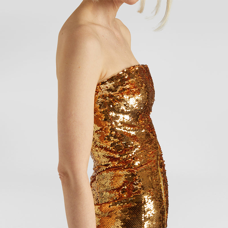 Gold Dress KLYF1030