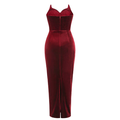 Strapless Sleeveless Elegant Dress KLYF1057
