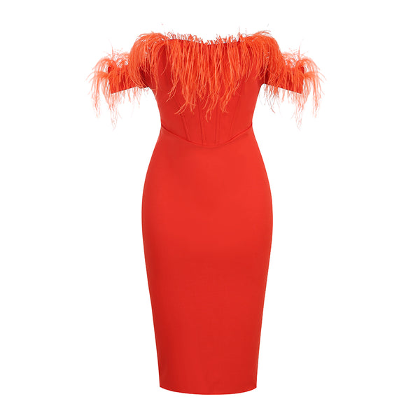 Red Bodycon Dress KLYF589 1