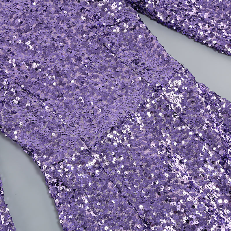 Purple Bodycon Dress KLYF610 7