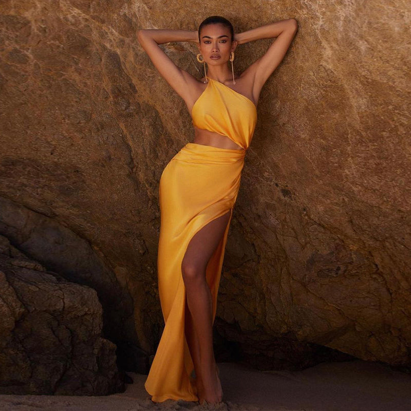 Gold Bodycon Dress KLYF612 1