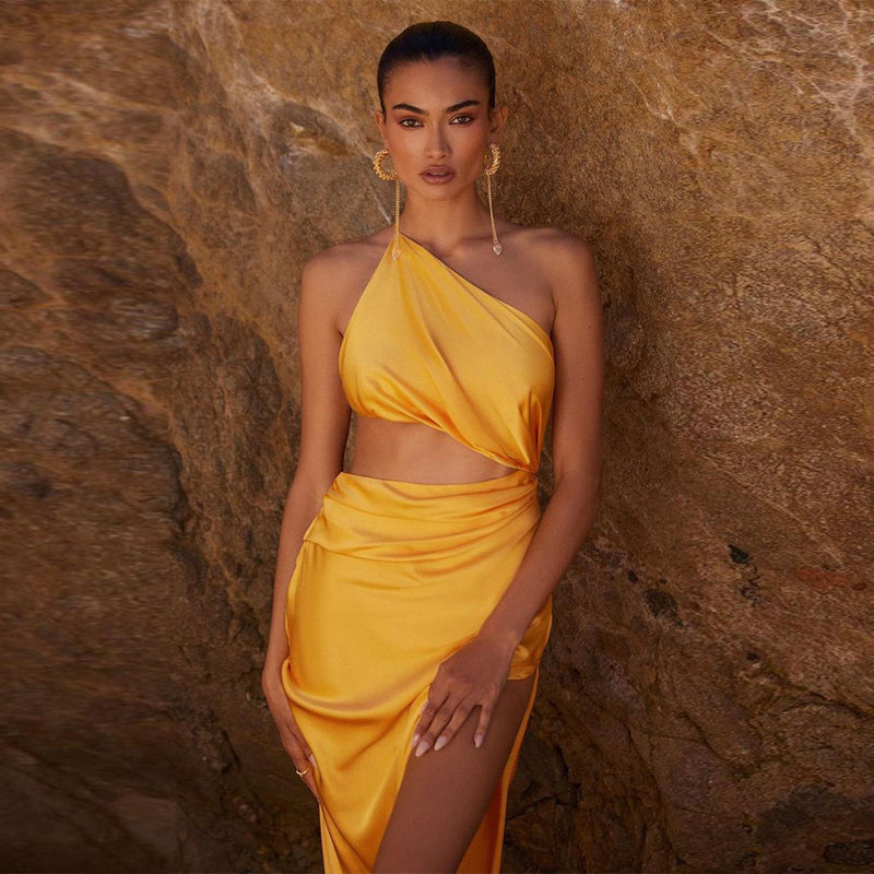 Gold Bodycon Dress KLYF612 2