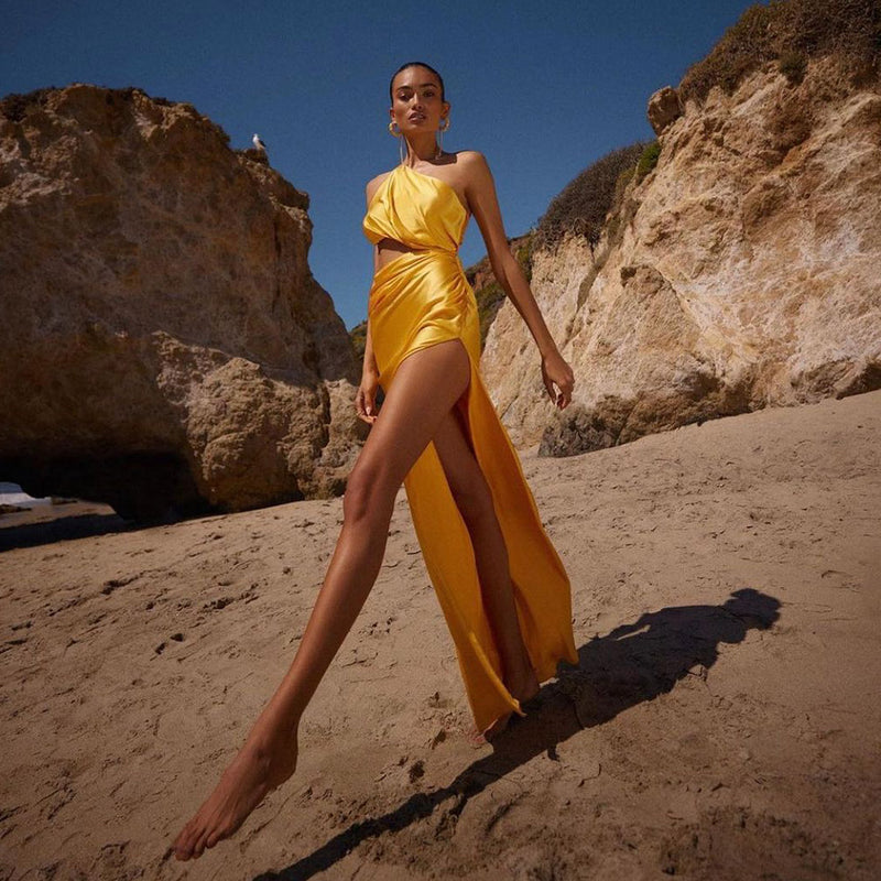 Gold Bodycon Dress KLYF612 4