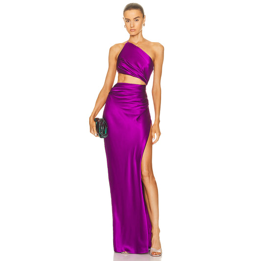 Purple Bodycon Set KLYF612