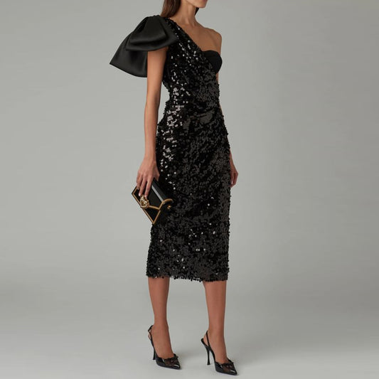 Black Bodycon Dress KLYF613 2