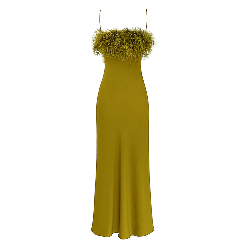Chartreuse Bodycon Dress KLYF711 3