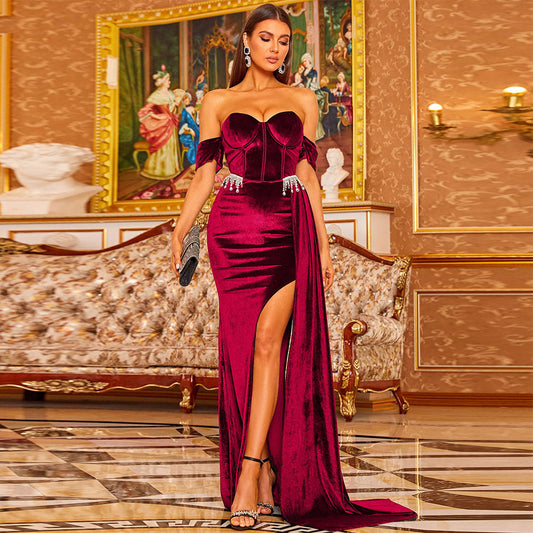Red Bodycon Dress KLYF804 2