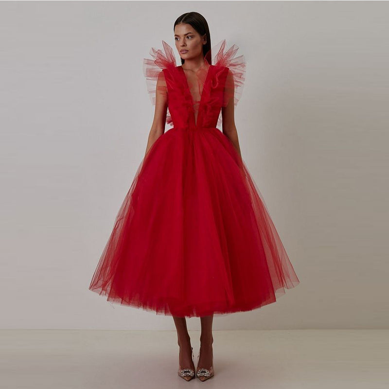 Red Bodycon Dress KLYF810 1