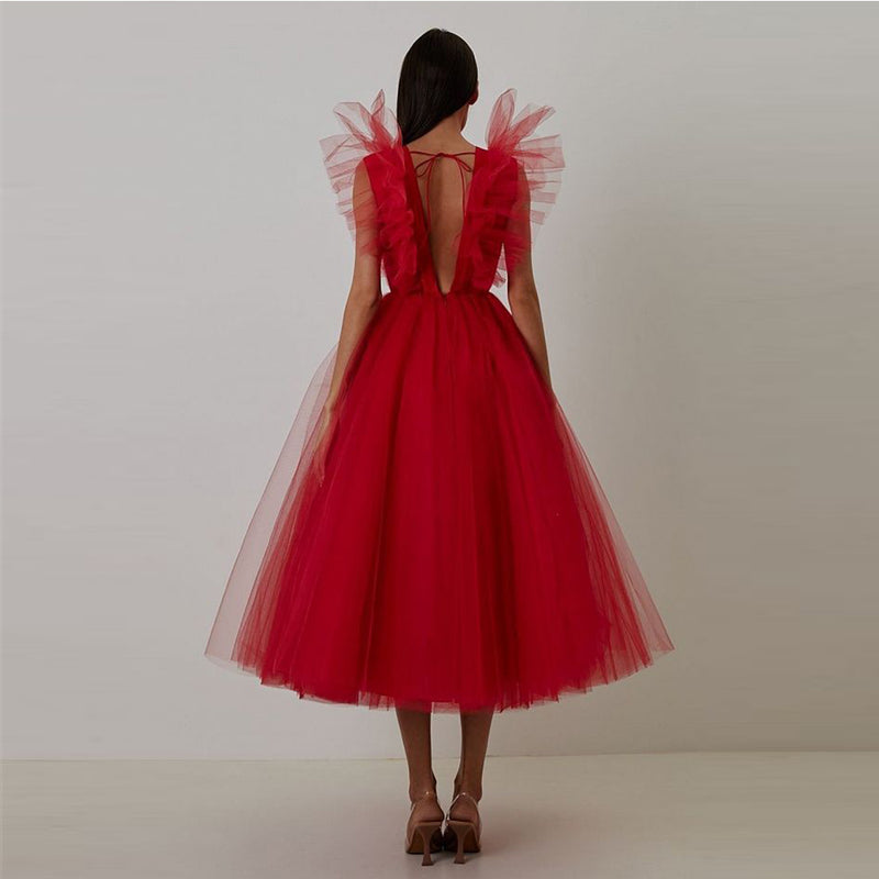 Red Bodycon Dress KLYF810 4