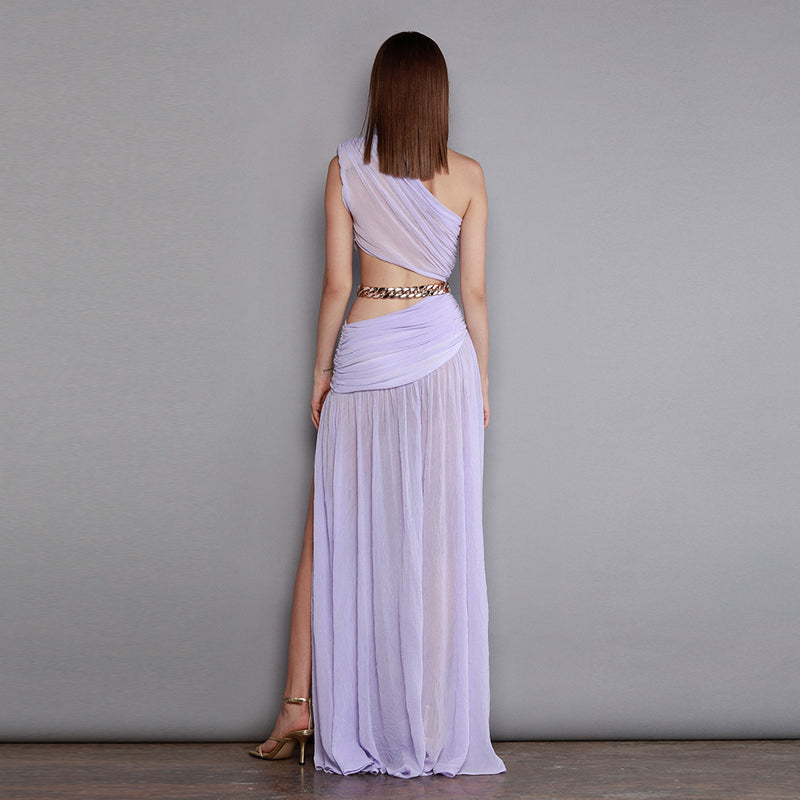 Purple Bodycon Dress KLYF817 4