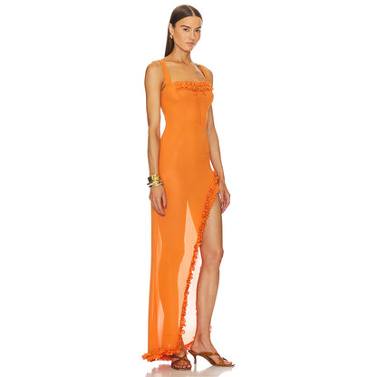 Orange Dress KLYF907