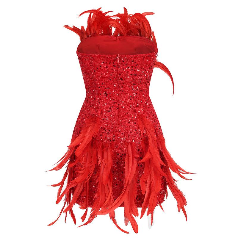 Red Bodycon Dress KLYL001