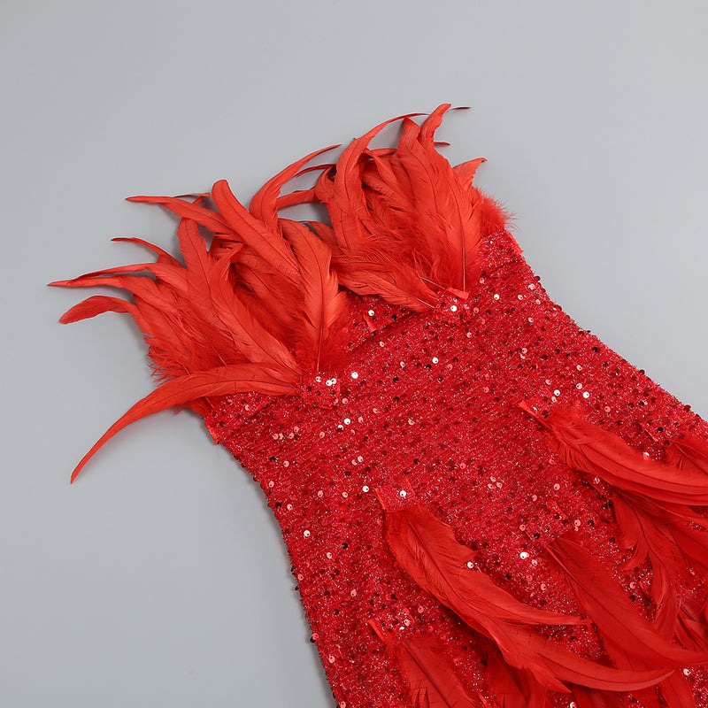 Red Bodycon Dress KLYL001