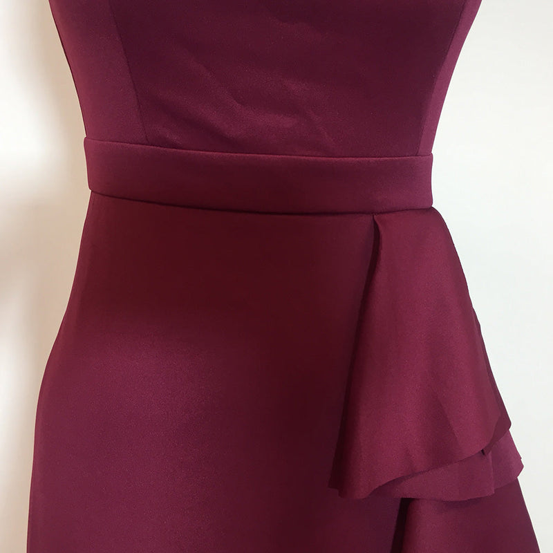 Purplish Red Bodycon Dress LY19280 4