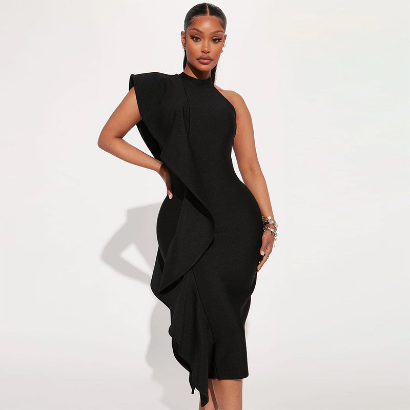 Black Bodycon Dress OW23153