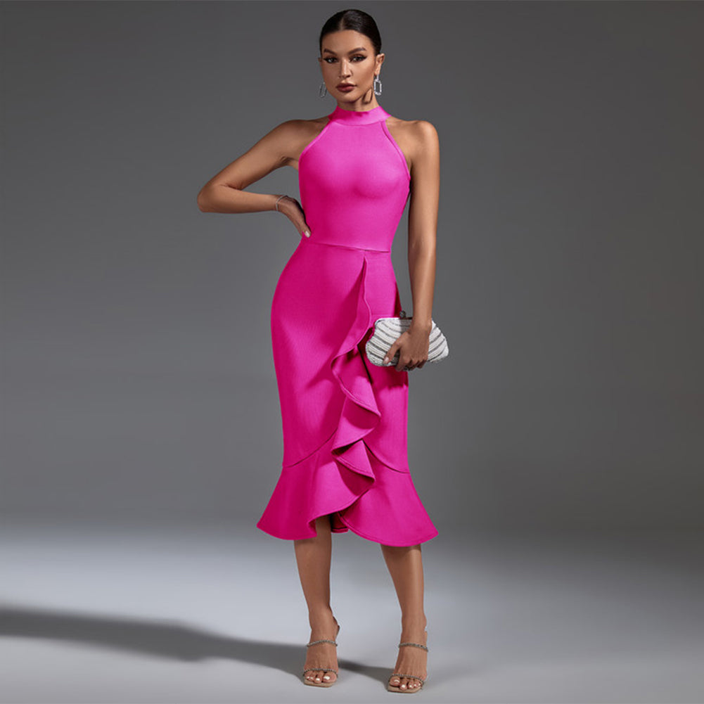 Rose Red Bodycon Dress OW23157