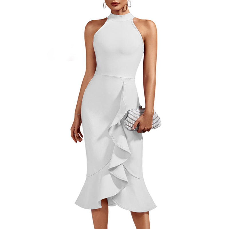 White Bodycon Dress OW23157