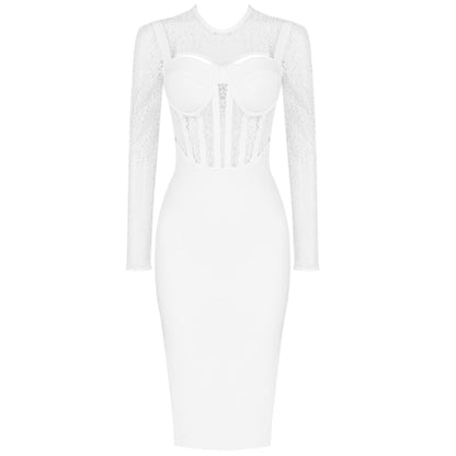 White Bandage Dress PF20009 3