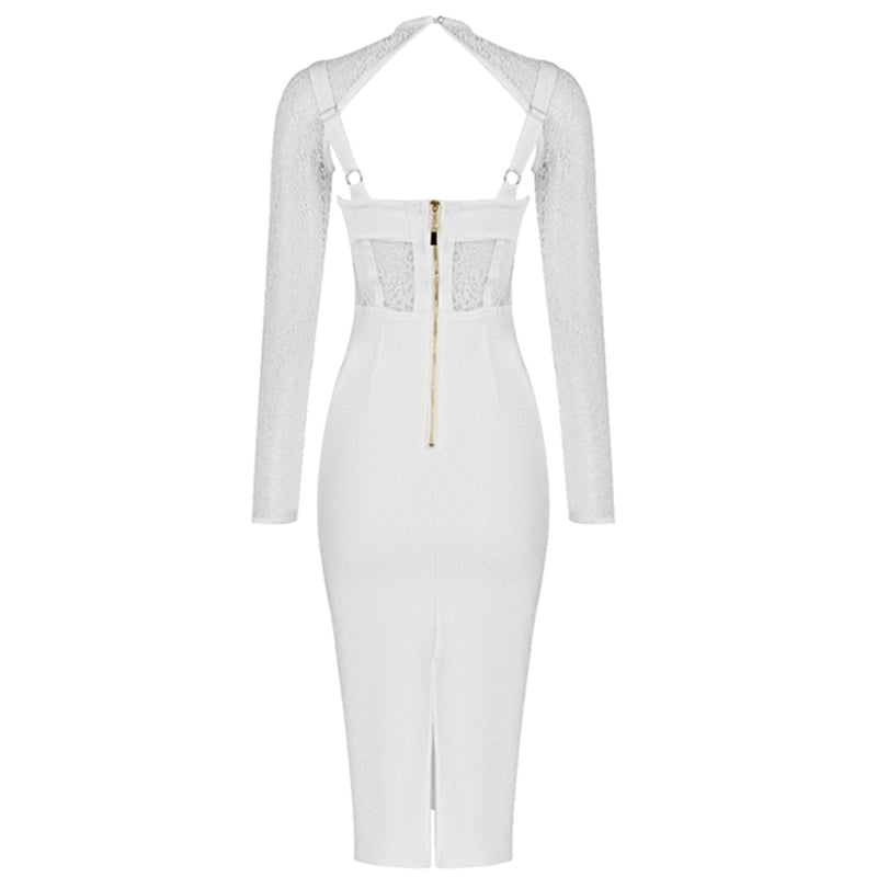 White Bandage Dress PF20009 4