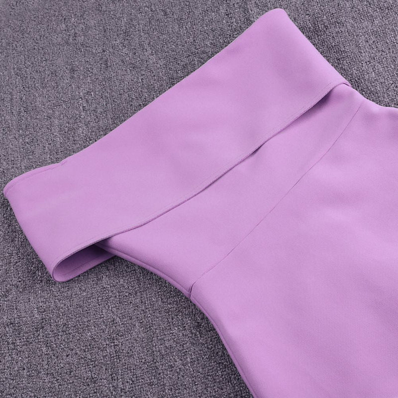Purple Bandage Dress PF21113 4
