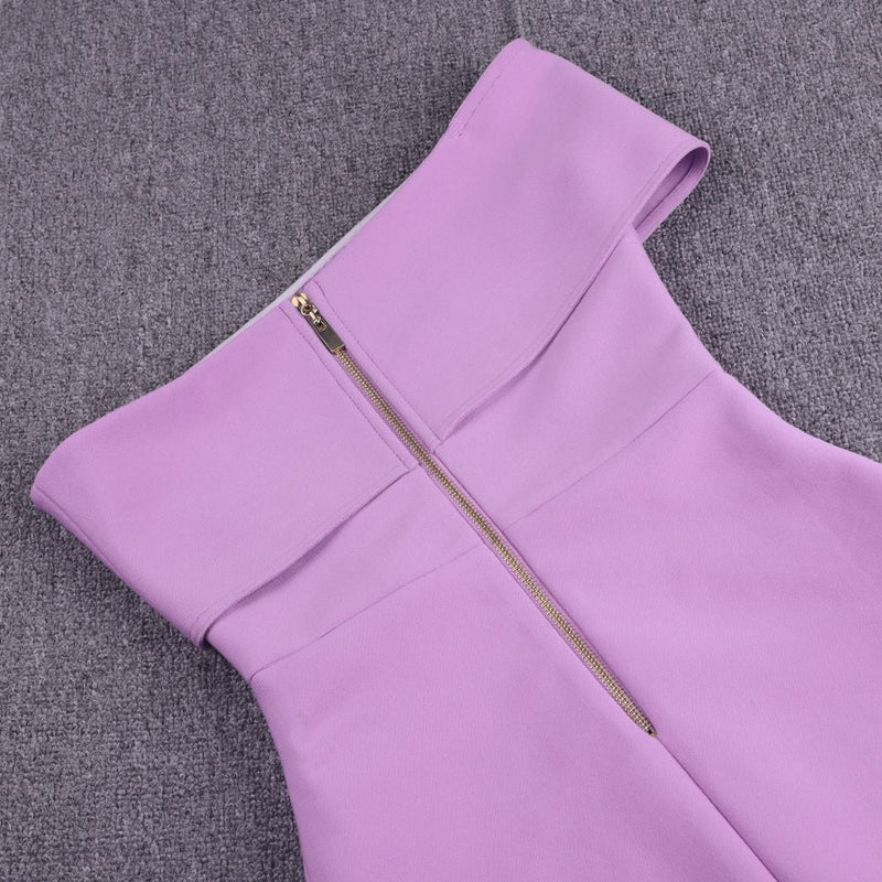 Purple Bandage Dress PF21113 5