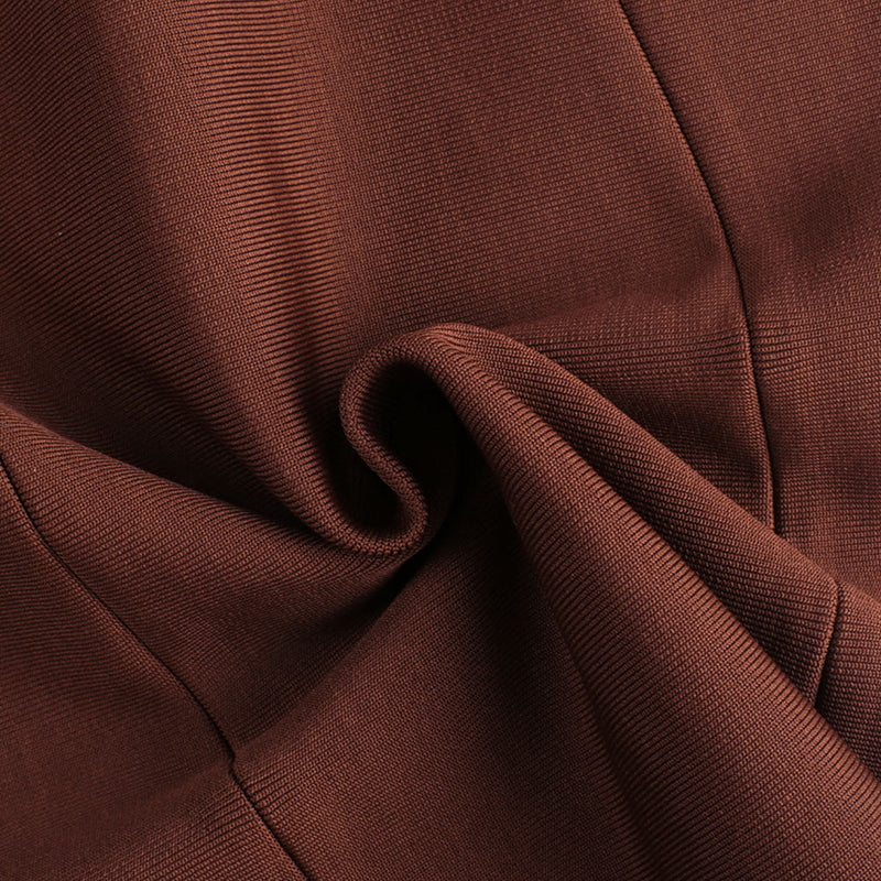 Brown Bandage Dress PF21611 10