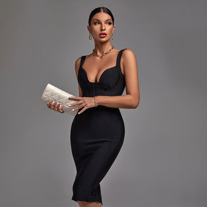Black Bandage Dress PF22031 3