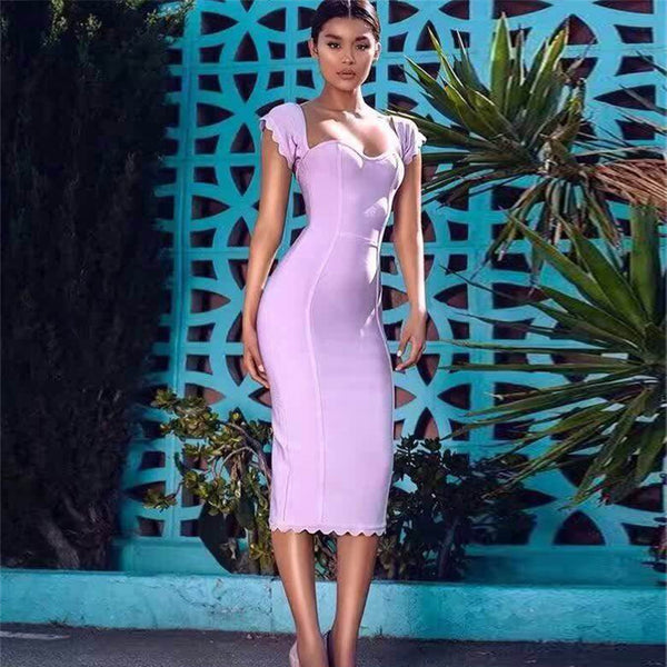 Purple Bandage Dress PF23038