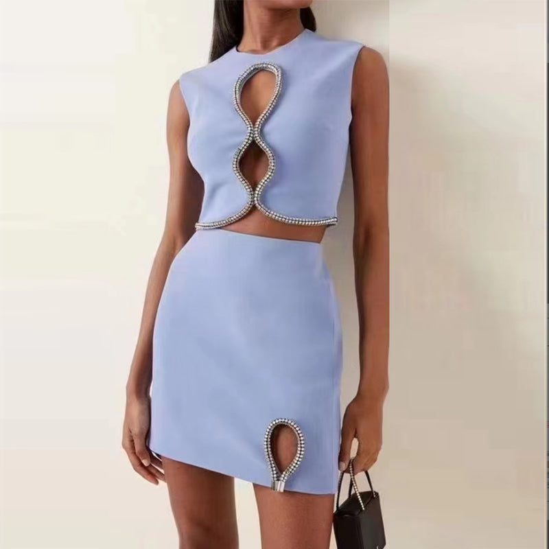 Blue Bodycon Set PF23122