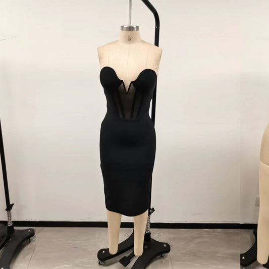 Black Bodycon Dress PF23140