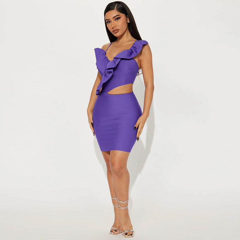 Purple Bodycon Dress PF23194
