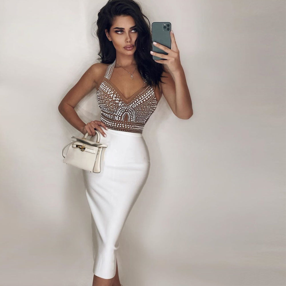 White Bandage Dress PH01011 2