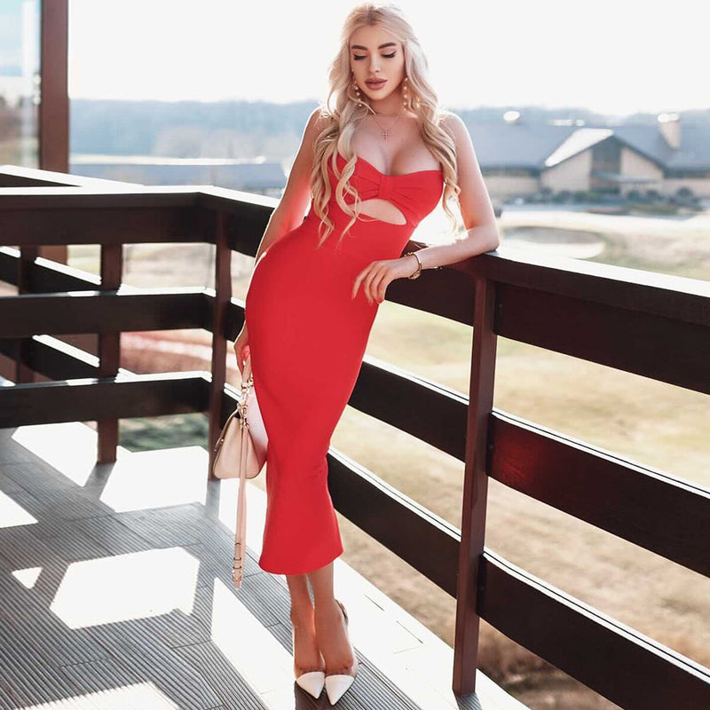 Red Bandage Dress PH01084 1